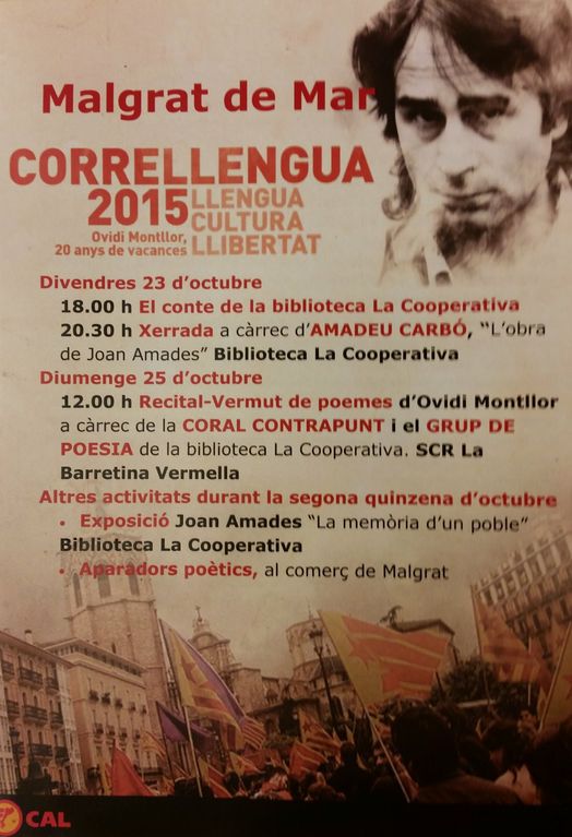 Malgrat enceta demà els actes del Correllengua 2015