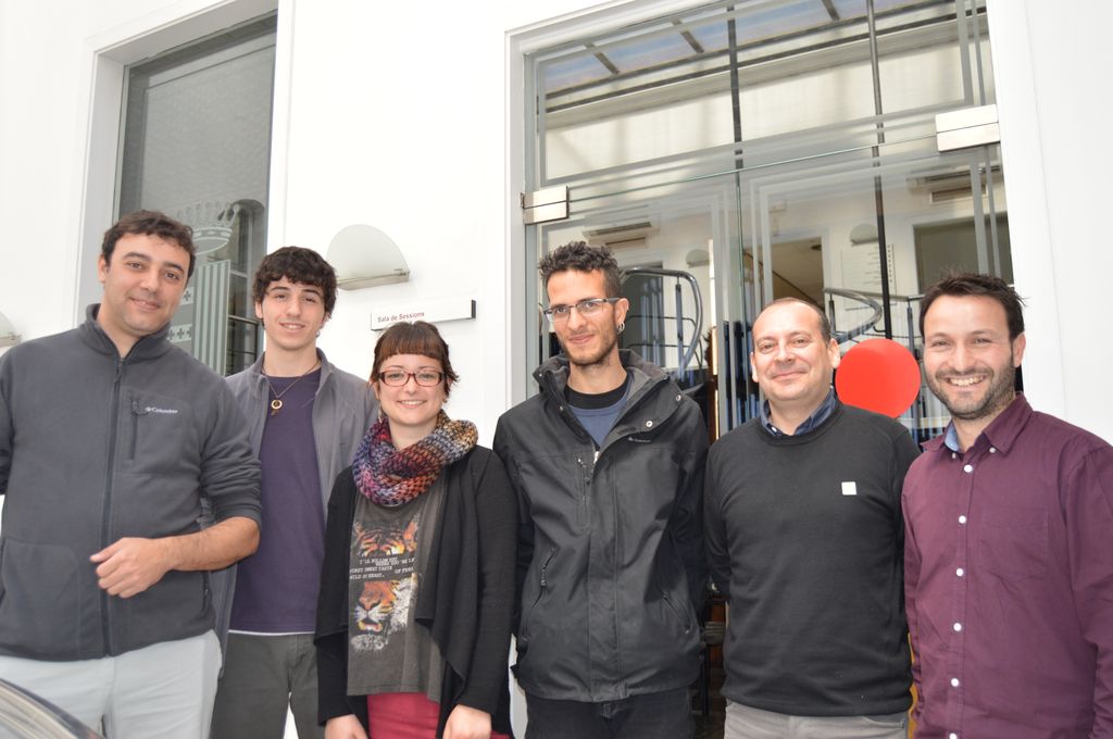 Alumnes de Ciències Ambientals de la UAB fan el treball de final de carrera sobre les Mines de Can Palomeres