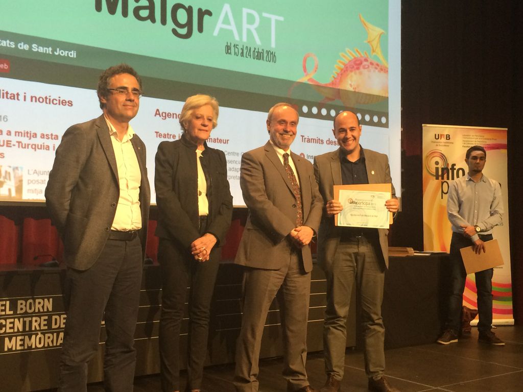La UAB atorga un reconeixement Infoparticipa 2015 a l'Ajuntament de Malgrat per assolir un 75% de transparència a la web municipal