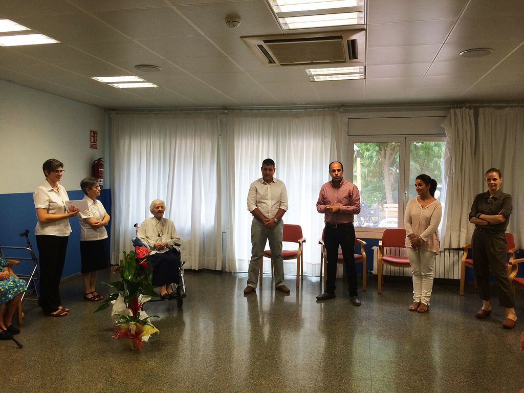 Homenatgen Cristina Moral, germana del Centre Natzaret que avui fa 100 anys