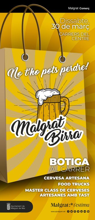 Fira de cervesa artesana, Malgrat Birra, demà dissabte