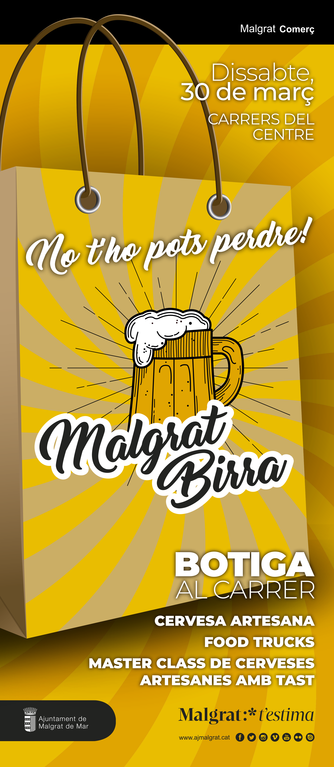 Neix Malgrat Birra, una fira de cervesa artesana, el pròxim 30 de març