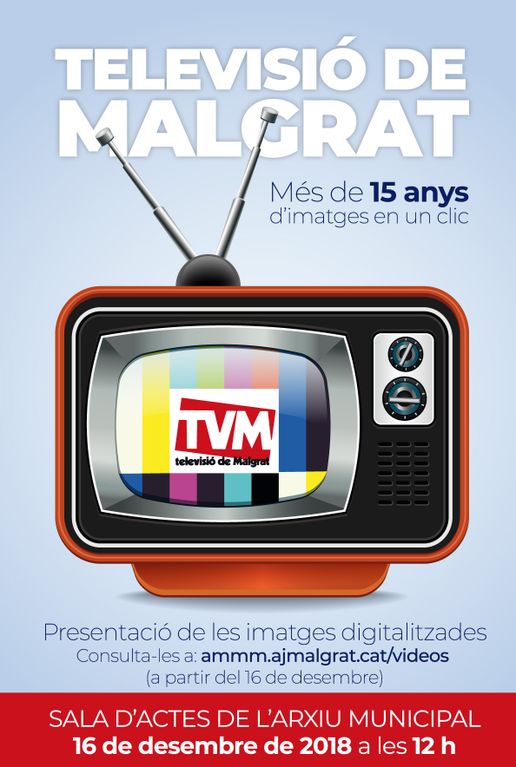 Digitalitzen les imatges de 15 anys de Televisió de Malgrat, que es presentaran el 16 de desembre