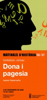 Dona i pagesia, a la Matinal d'Història d'aquest diumenge         