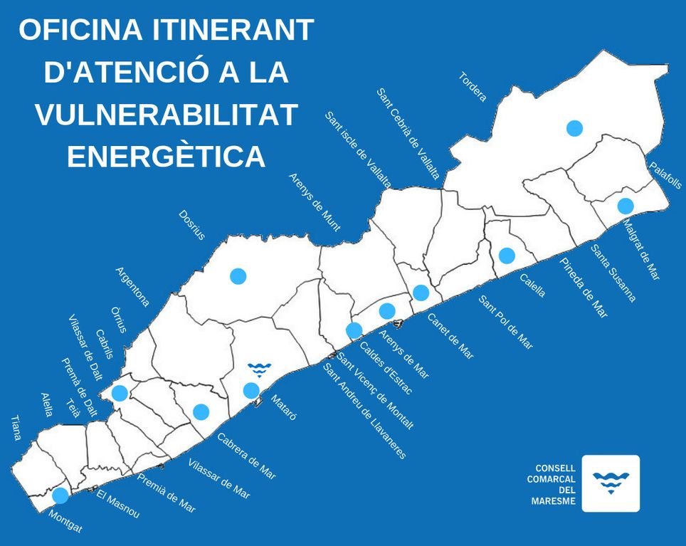 Malgrat tindrà a partir de demà Oficina itinerant d'Informació i Atenció a la Vulnerabilitat Energètica