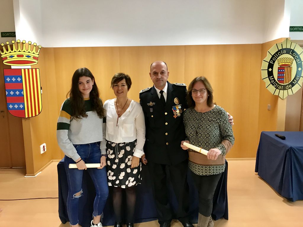 Reconeixement de la Policia Local al projecte del Fonlladosa de Camins Escolars