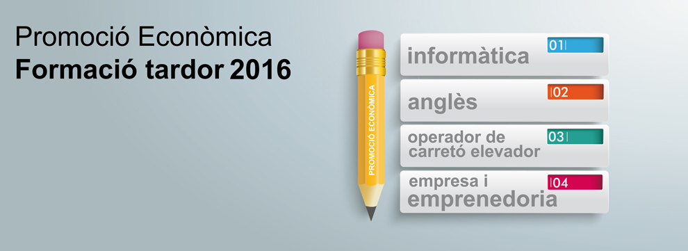 Nous cursos formatius de la Regidoria de Promoció Econòmica, a partir de setembre