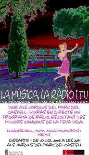 Ràdio Malgrat convida a ballar la millor música amb un programa en directe des del parc del Castell         