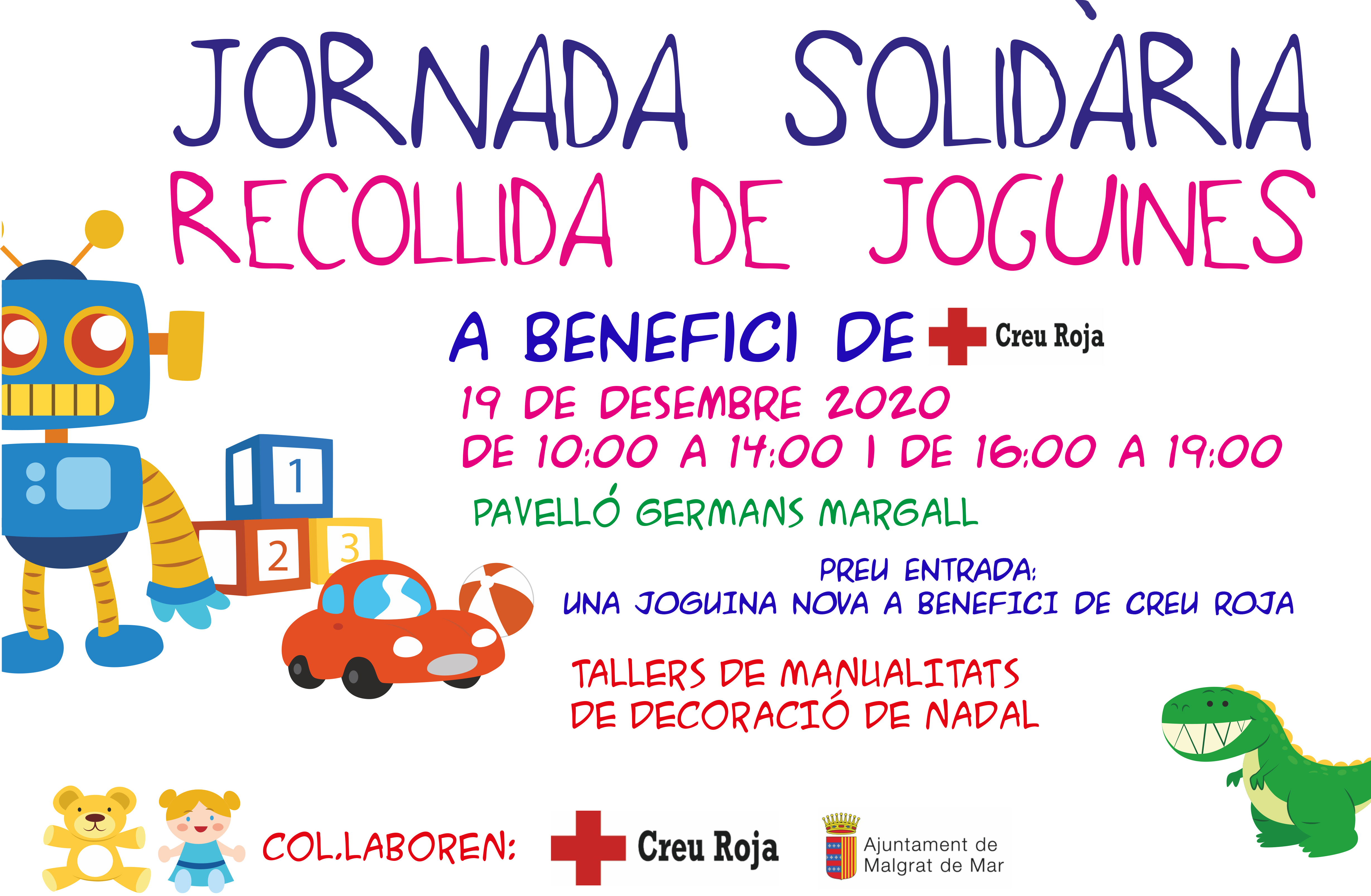 Jornada solidària de recollida de joguines, aquest dissabte