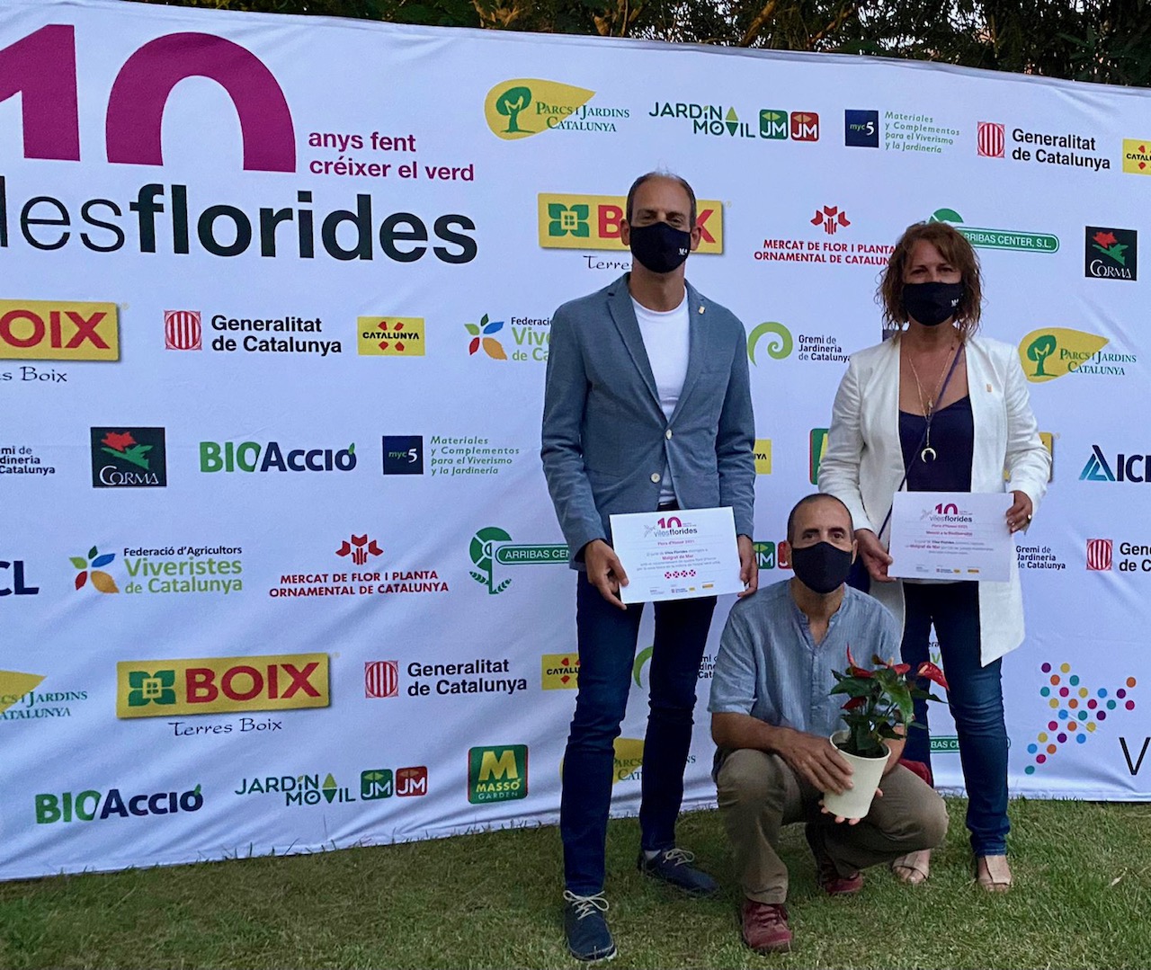Malgrat renova les 4 Flors d'Honor de Viles Florides