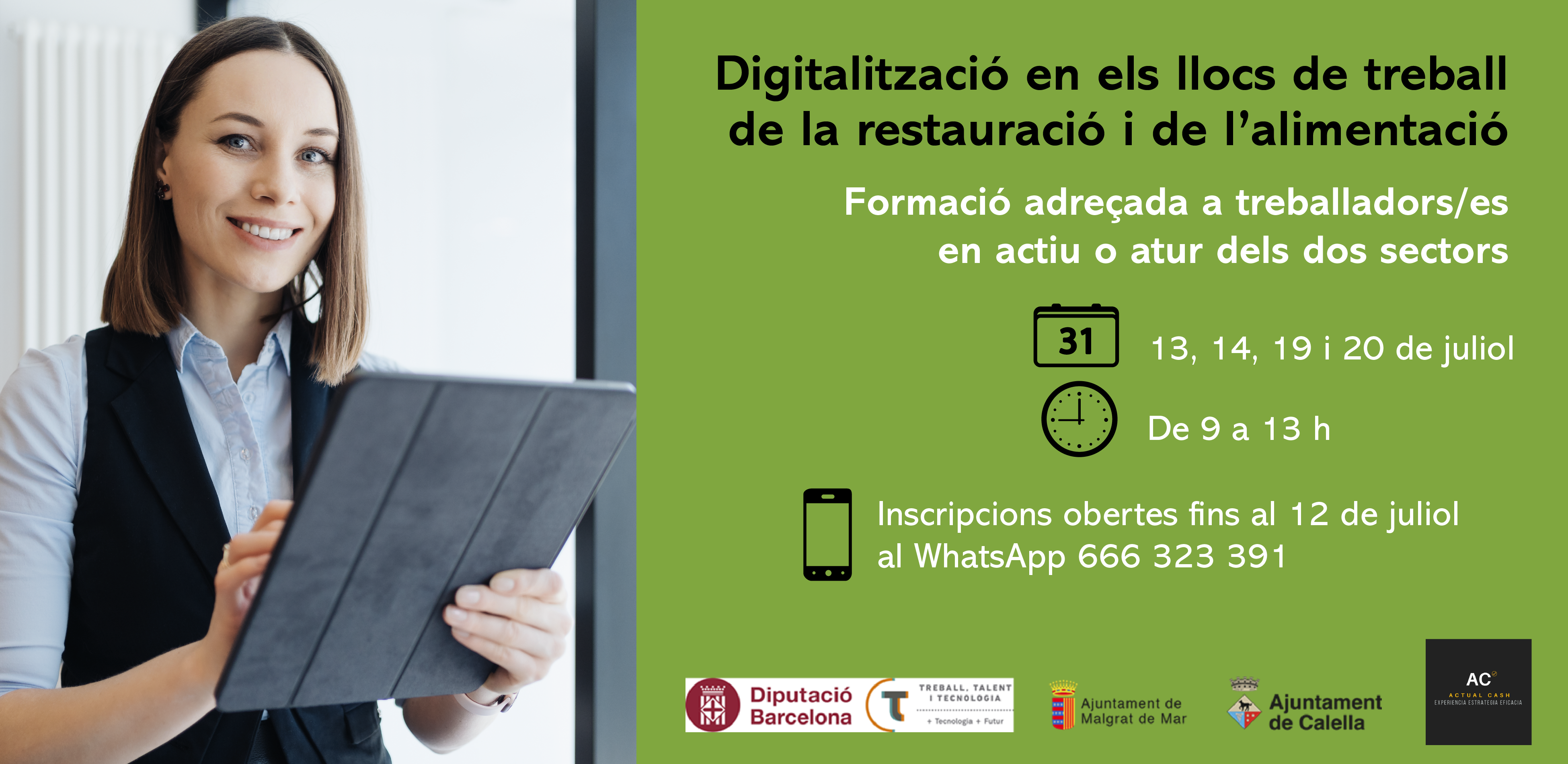 Formació sobre digitalització en els llocs de treball del sector de la restauració i l'alimentació