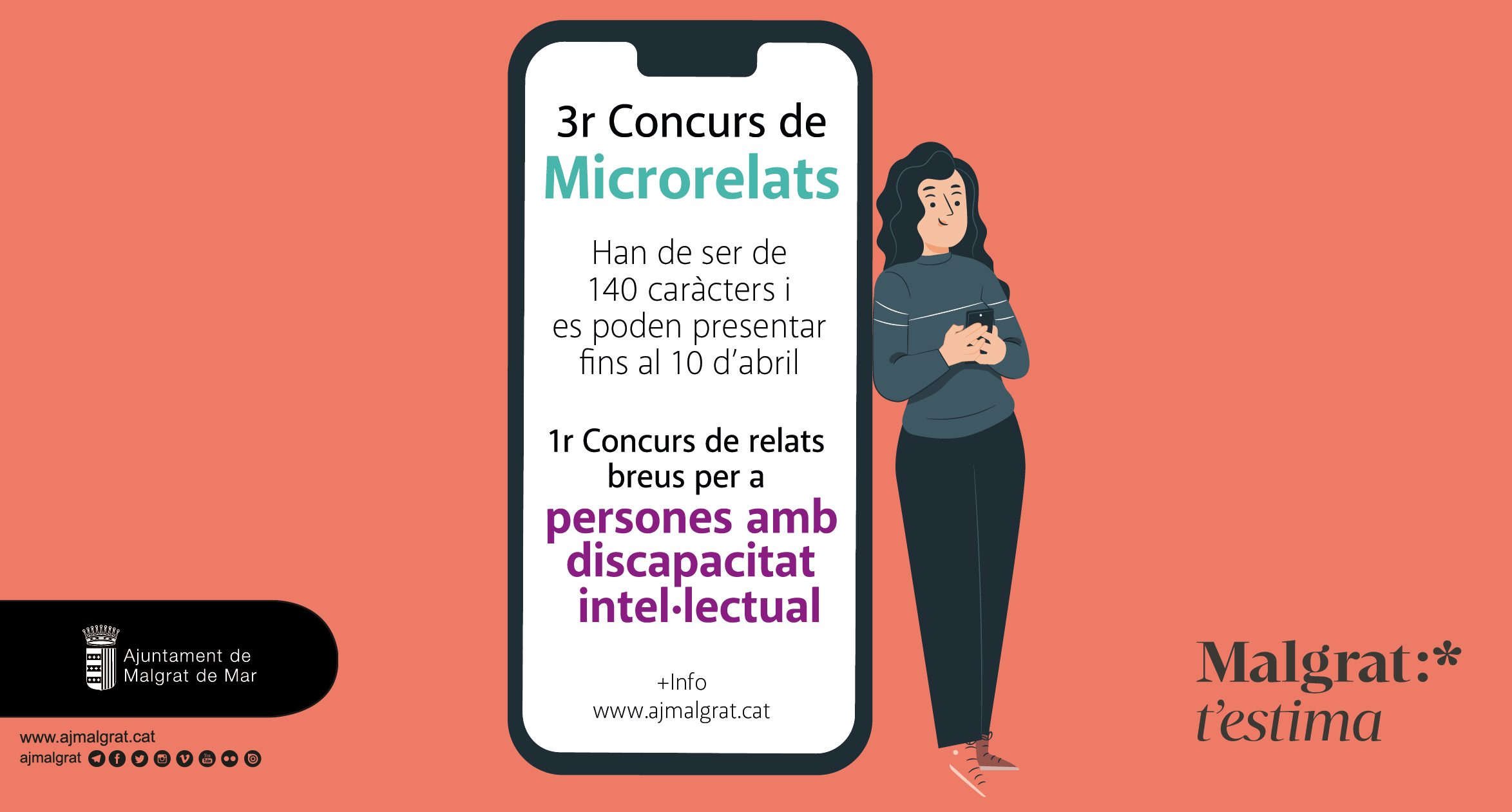 Cultura convoca el tercer Concurs de Microrelats i el primer de Relats Breus per a persones amb discapacitat intel·lectual