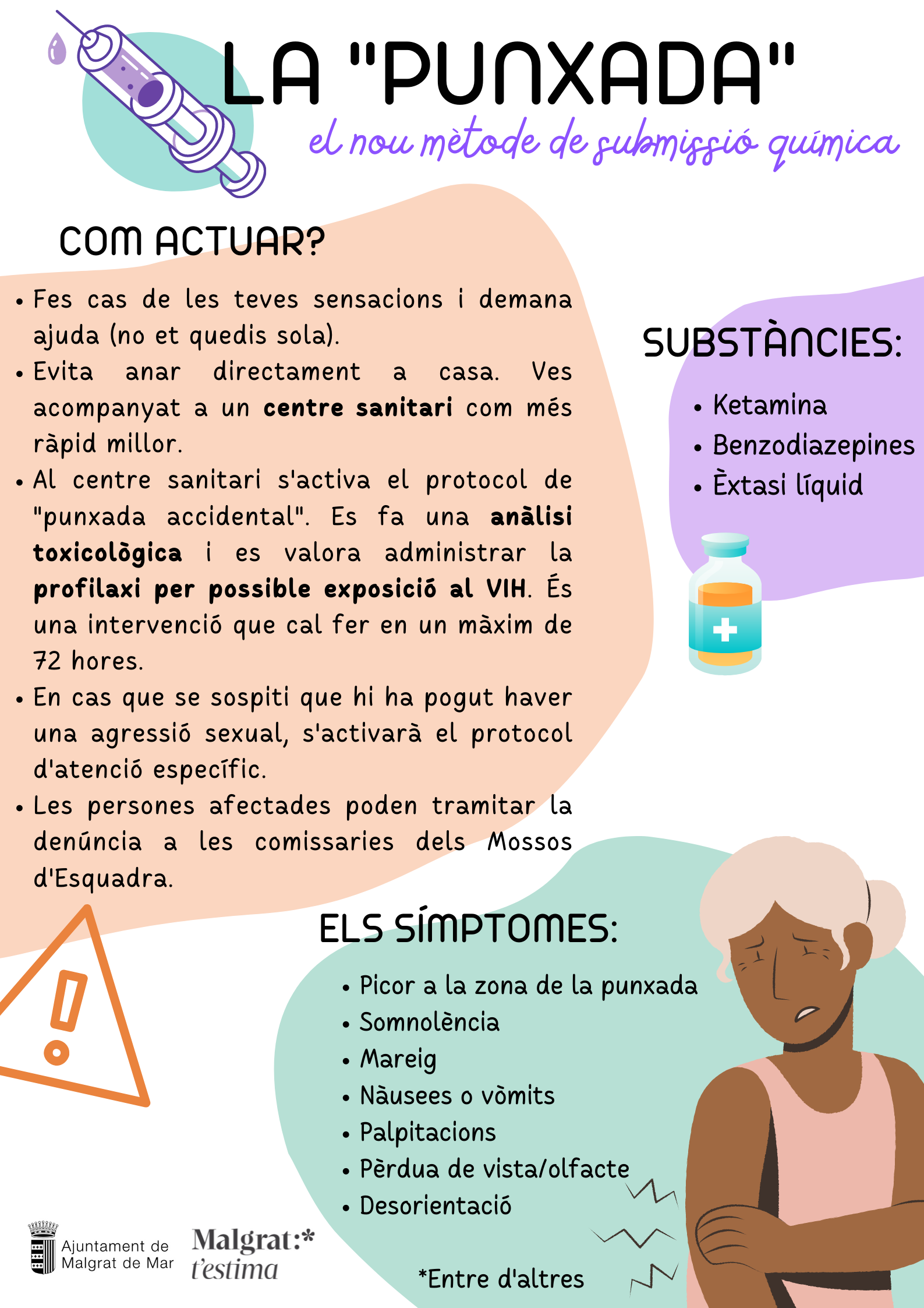 Protocol de què fer davant d'una sospita de punxada 