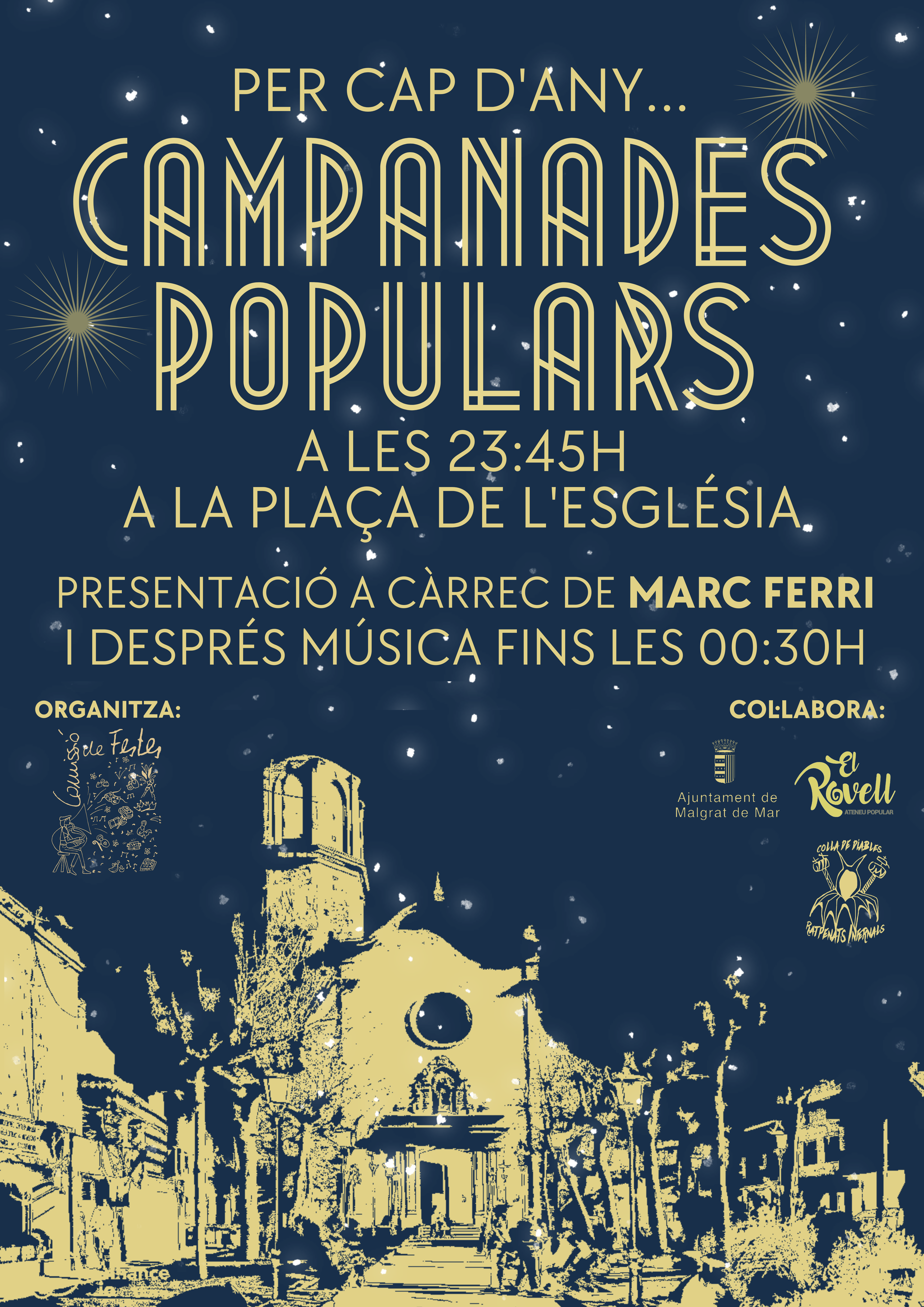 La Comissió de Festes organitza les Campanades de Cap d'Any