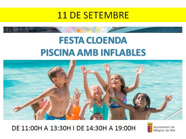 La piscina municipal tanca la temporada diumenge amb la festa d'inflables