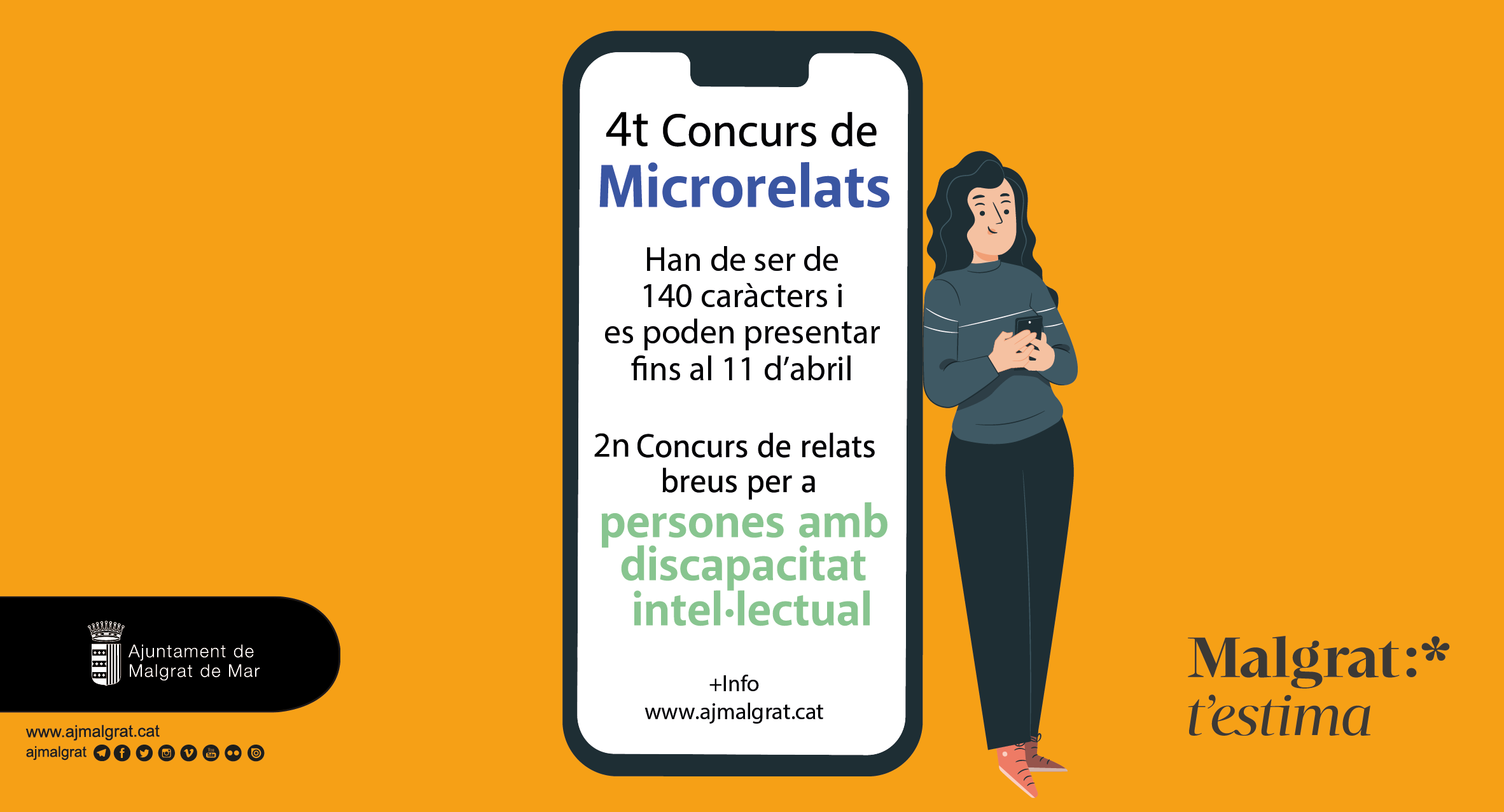 Cultura convoca el quart Concurs de Microrelats i el segon de Relats Breus per a persones amb discapacitat intel·lectual