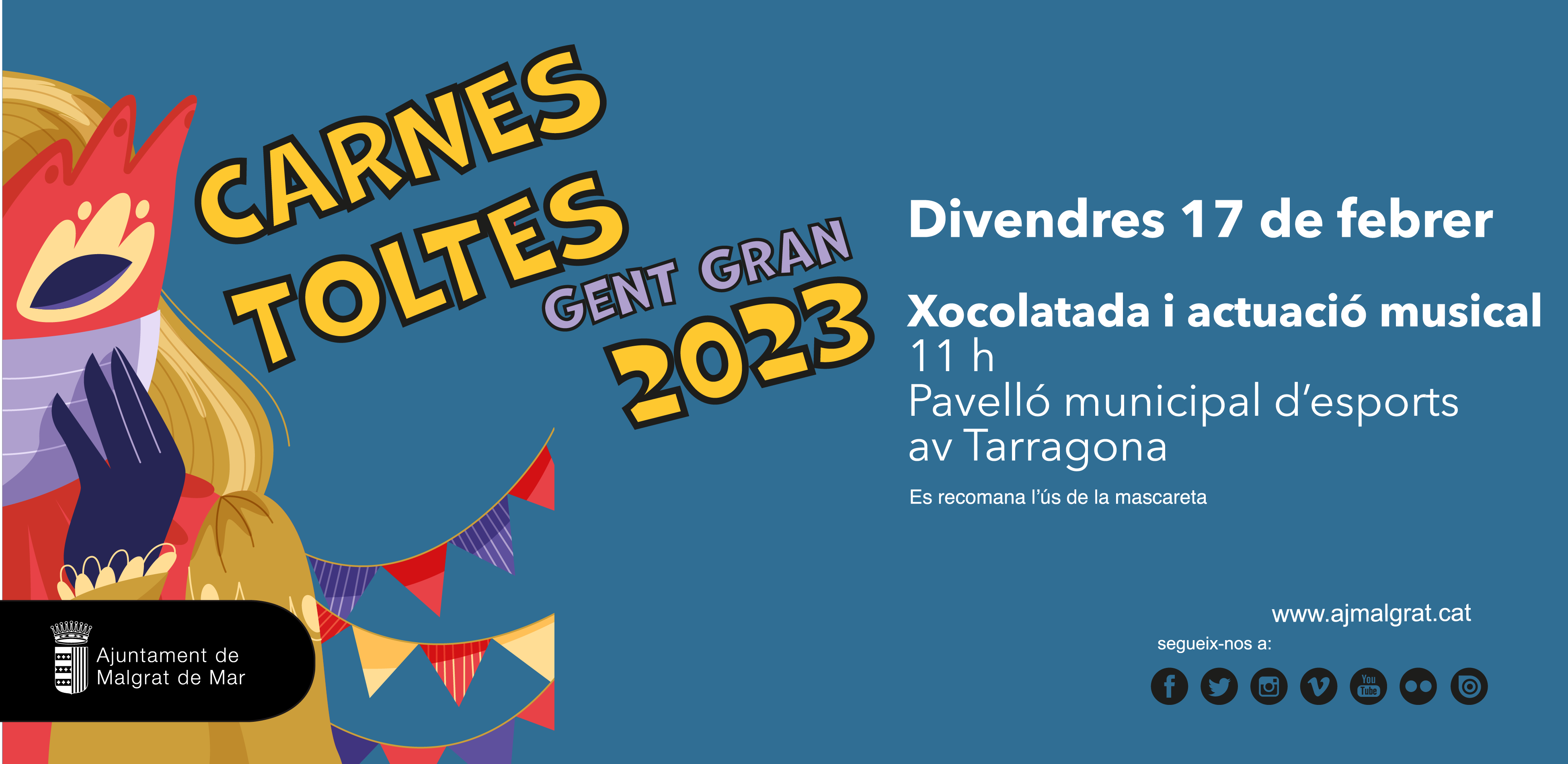 Carnestoltes per a la gent gran, el divendres 17 de febrer