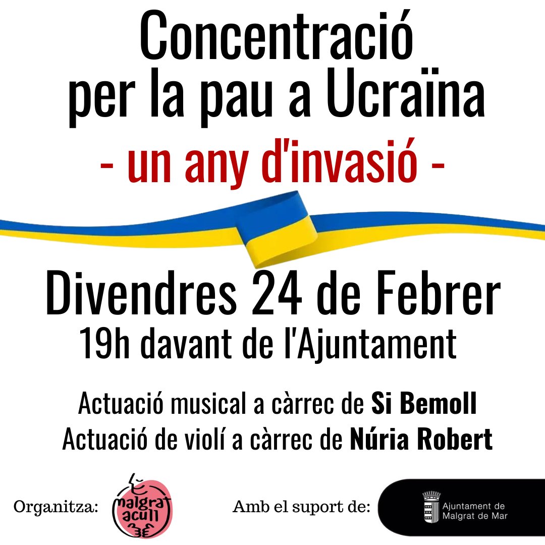 Concentració per la pau a Ucraïna