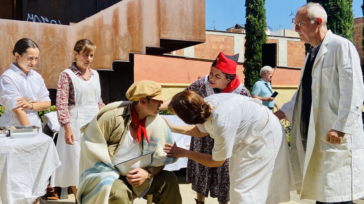 86è aniversari de l'enfonsament del 'Ciudad de Barcelona': Recreació històrica